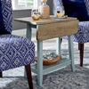 Drop Leaf Table Cottage Blue Base Acorn Top (1 in stock)