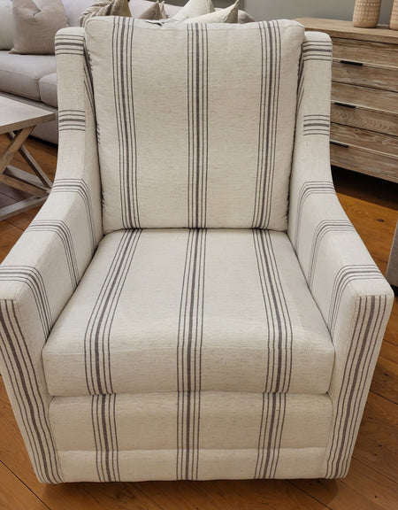 Echo Swivel Chair in performance fabric nomance stone  Promo