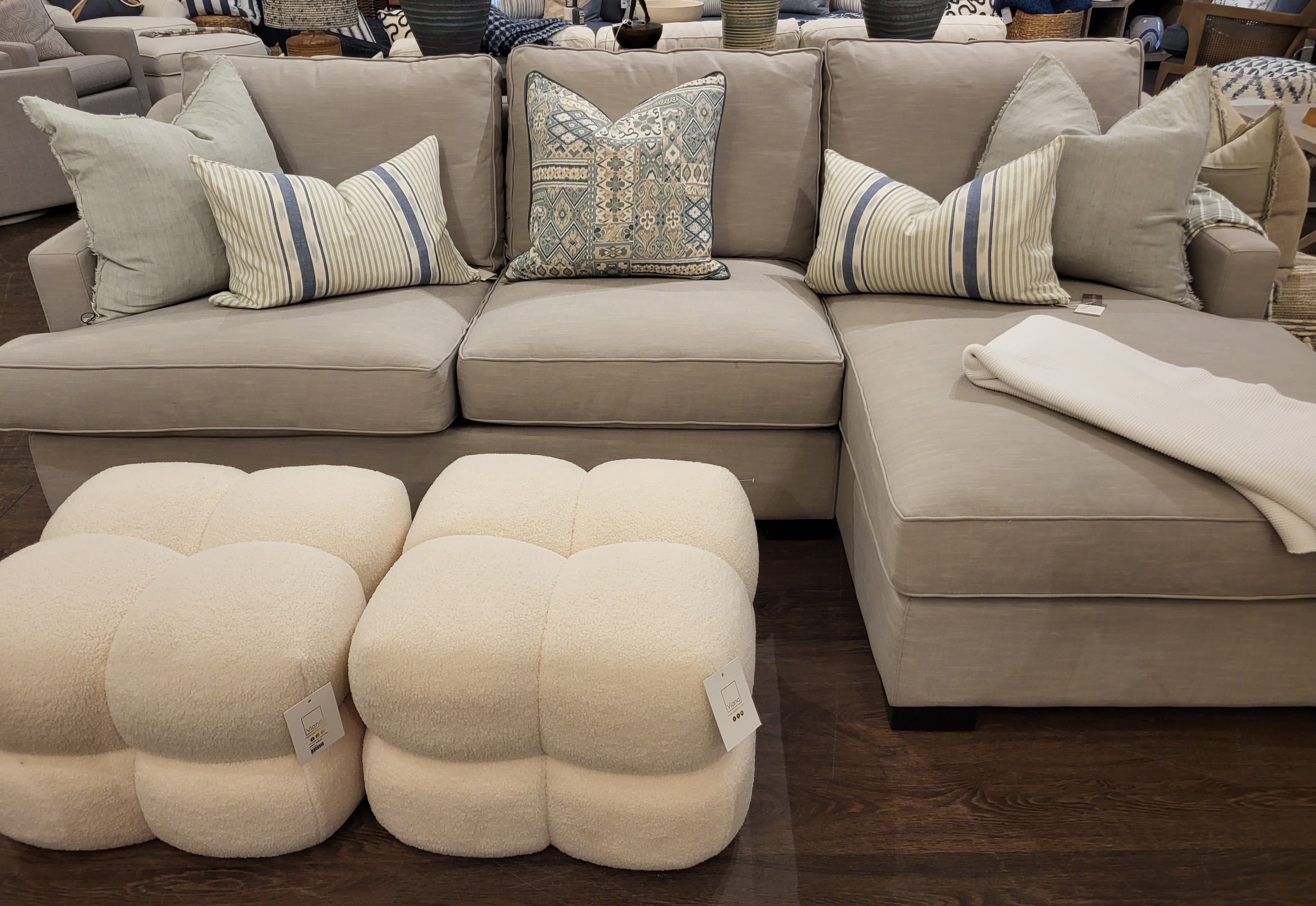 Elijah Sectional LHF & RHF Condo Sofa & LHF RHF Chaise  (1 of each in stock)