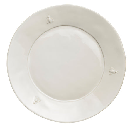 From Portugal, Embossed Ecru Bee Stoneware Dinner Plate (8 in stock)