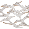 Embossed White Metal  Bird Wall Art (2 in stock)