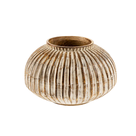Esme Wooden Small Vase  (2 in stock)