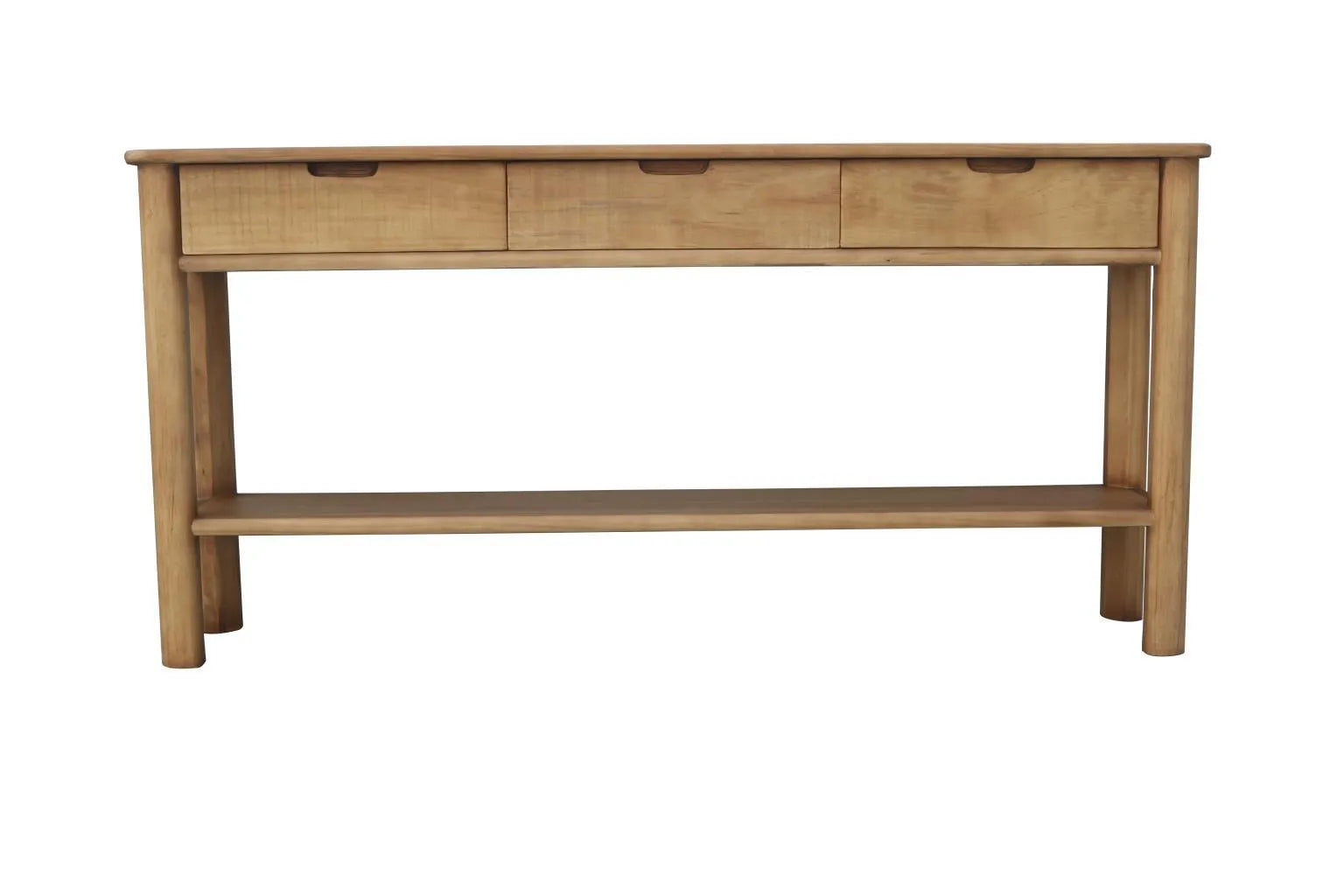 Everly Console Table Light Natural 3 drawers and lower shelf (2 in stock)