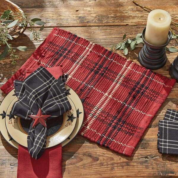 Farmhouse Chindi Cotton Placemat set of 4  (6 sets in stock)