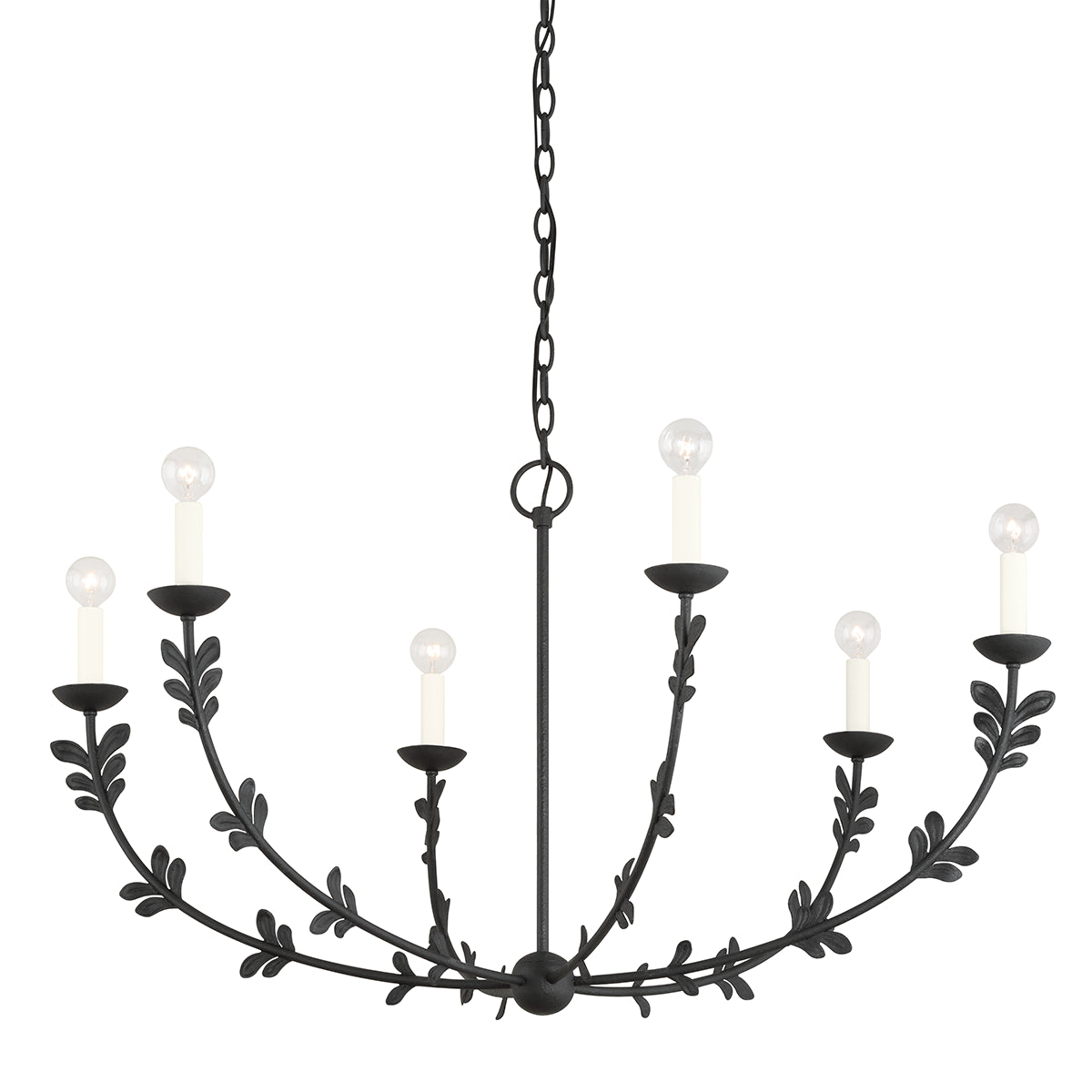 Florian Black 6 Light Chandelier (1 in stock)