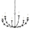 Florian Black 6 Light Chandelier (1 in stock)