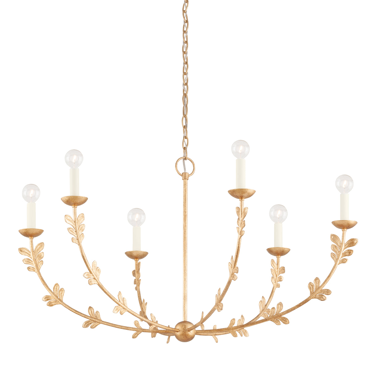 Florian Gold 6 Light Chandelier (1 in stock)