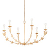 Florian Gold 6 Light Chandelier (1 in stock)