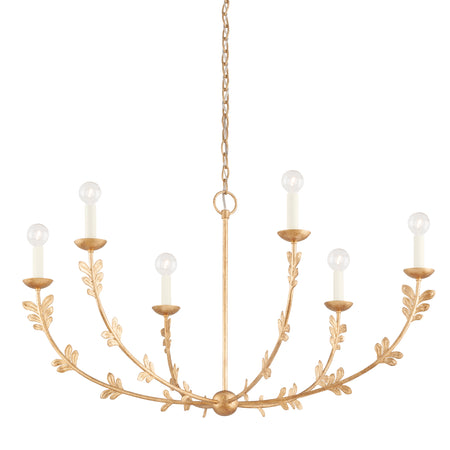 Florian Gold 6 Light Chandelier (1 in stock)