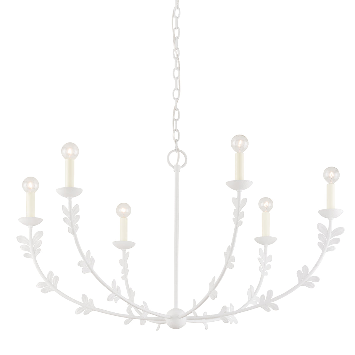 Florian White 6 Light Chandelier (1 in stock)
