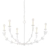 Florian White 6 Light Chandelier (1 in stock)