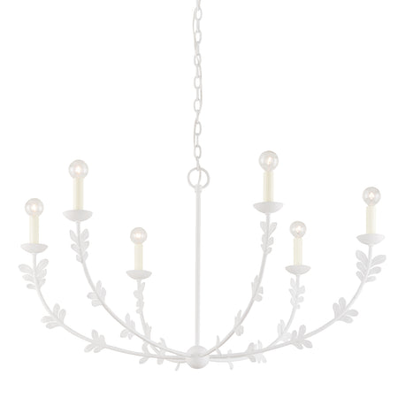 Florian White 6 Light Chandelier (1 in stock)
