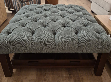 Fountain Tufted Ottoman with Trays (1 in stock)