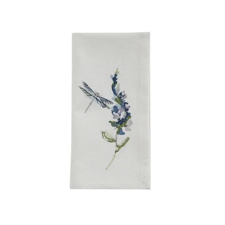 Garden Sketch Embroidered Napkins set of 4 (2 sets in stock)