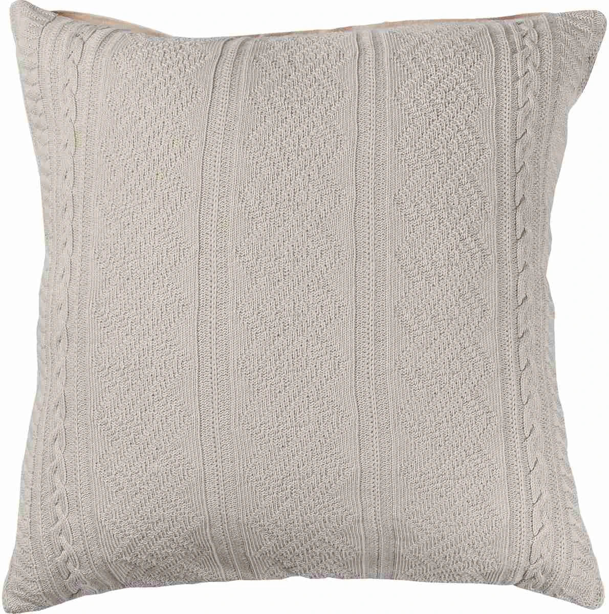 Garton Off White Knit Cushion 24x24(3 in stock)