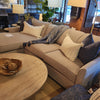 Gene Sectional LHF Sofa with chaise & RHF Sofa with Chaise  Fabric Manolo Linen (2 in stock