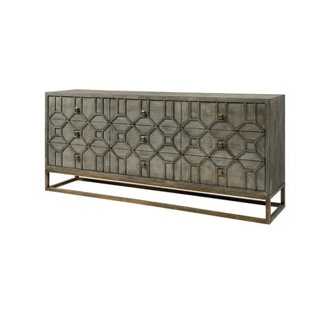 Genevieve 11 Grey Fir Nine Drawer Sideboard (1 in stock)
