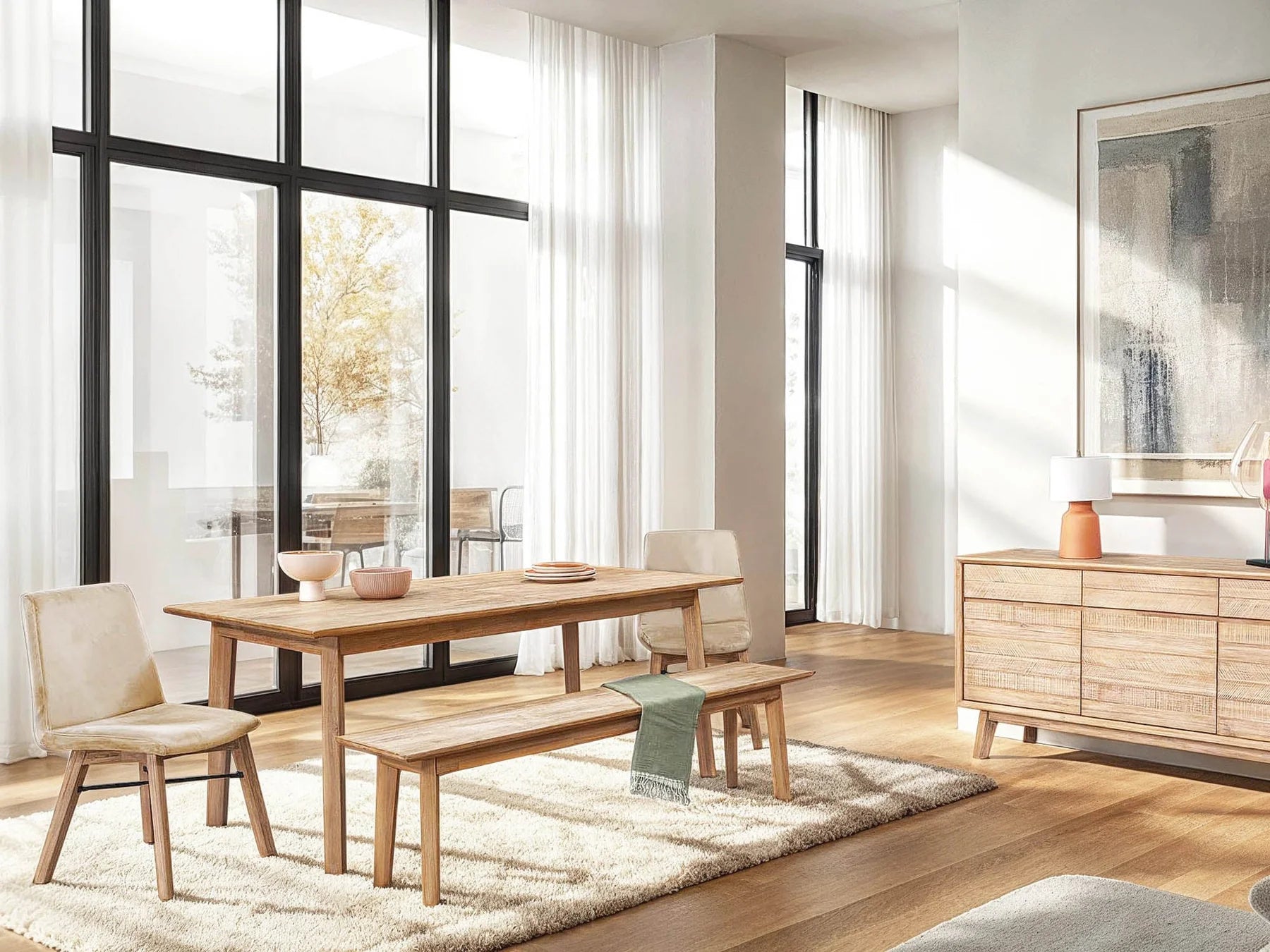 Gia Bench Driftwood Finish (2 in stock)