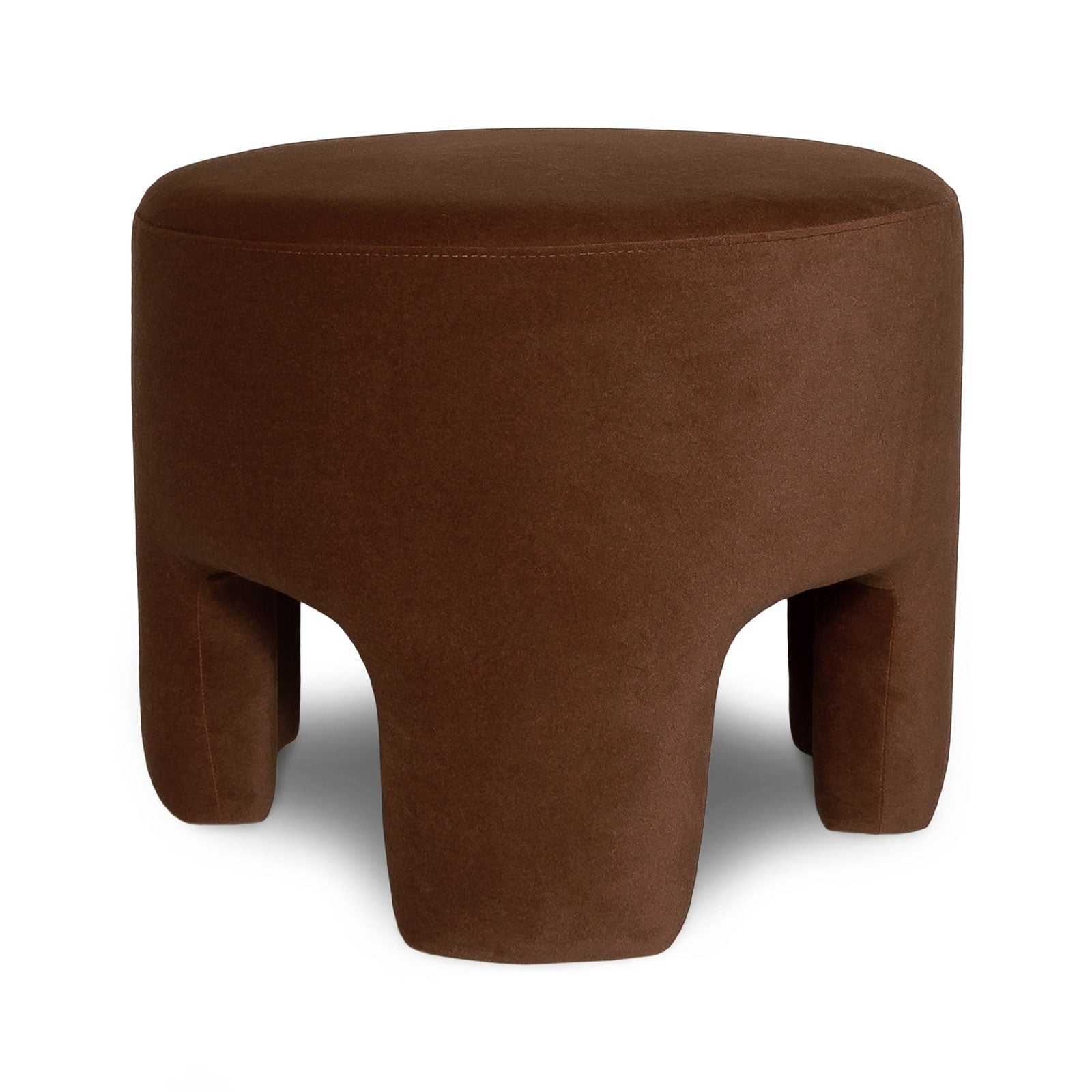 Ginger Ottoman in Velvet Chesnut (2 in stock)