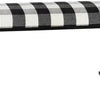 Gingham Bench Black and White (2 in stock)