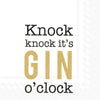 Gin O'Clock Gold Cocktail Size Paper Napkins (6 in stock)