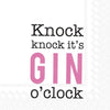 Gin O'Clock Pink Cocktail Size Paper Napkins (6 in stock)