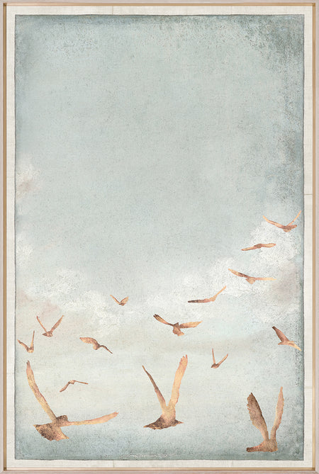 Golden Flight Circa 1822 Right Framed with Glass