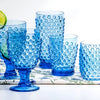 Hobnail Blue Acrylic Goblet (12 in stock)