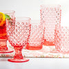 Hobnail Pink Acrylic Tumbler (4 in stock)