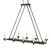 Houndslow Black Rectangular 8 Light Chandelier (1 in stock)