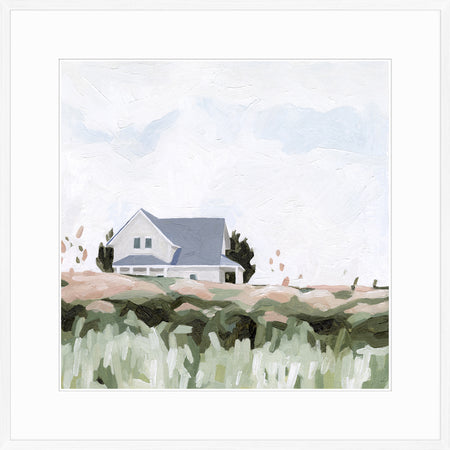 Art - House On A Hill Framed with glass (1 in stock)