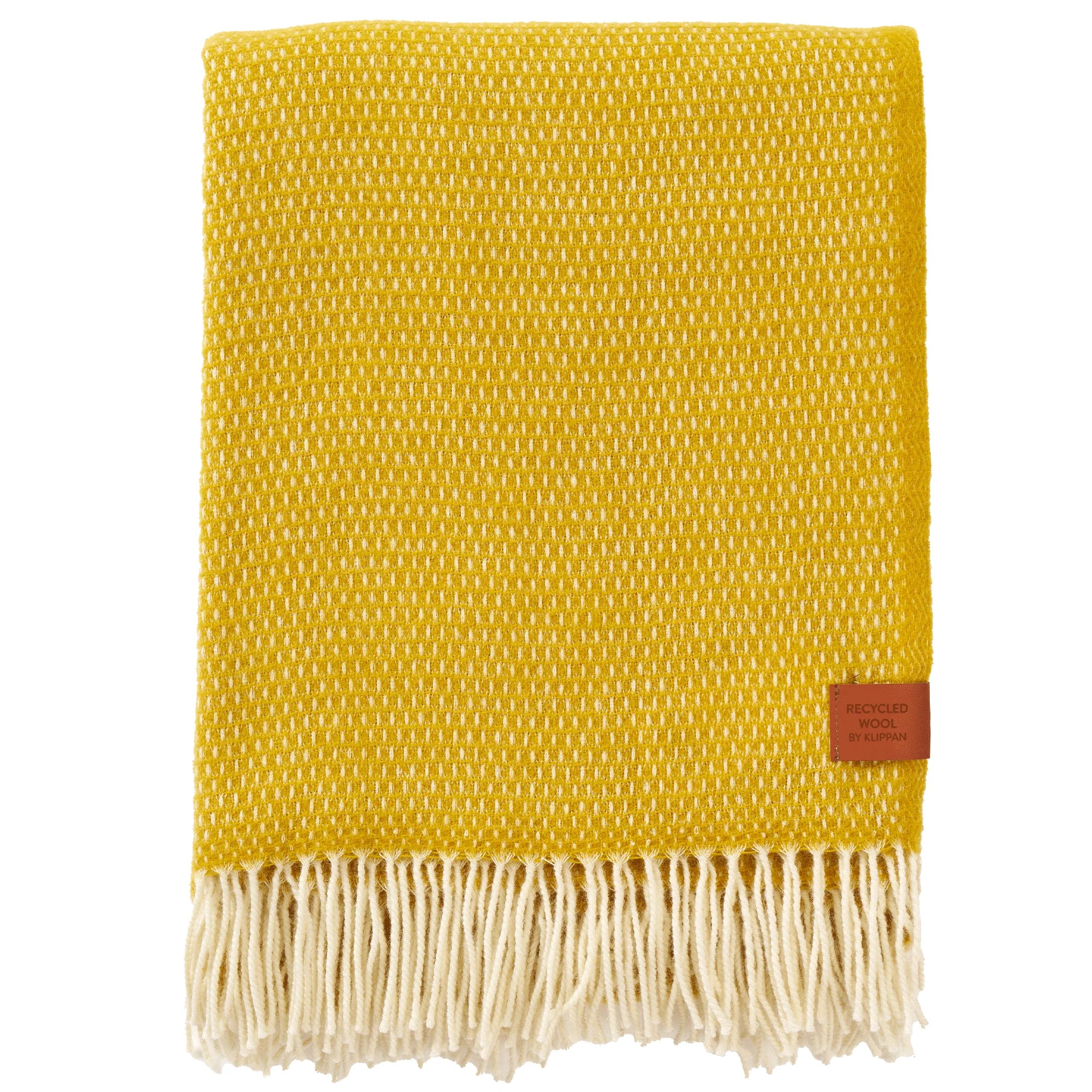 Merino Wool Throw Hugo Saffron (qty of 1 in stock)