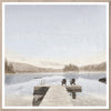 Idyllic Lake Large framed art with glass  (1 in stock)