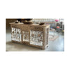 Jali Wrought Iron and Wood Sideboard/Server Antique White (1 in stock)