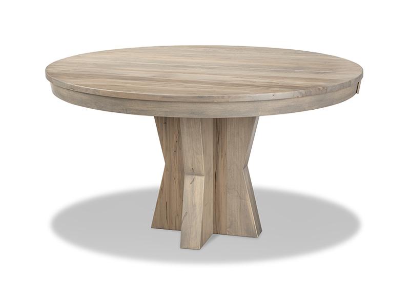 Jasper Dining Table 54" Round with 2x 12" leaves extends to 78" (1 in stock)