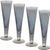 Grey Etched Champagne Flutes (qty of 12  in stock)