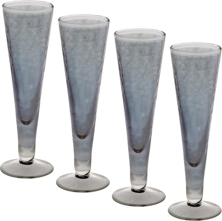 Grey Etched Champagne Flutes (qty of 12  in stock)