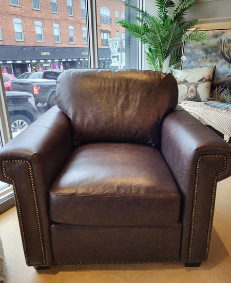 Kellan Leather Chair Espresso ( 1 in stock)
