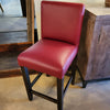 Kenova Counter Chair Top Grain Red Leather (5 in stock)