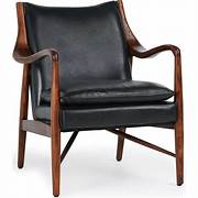Kiannah Leather Club Chair Black (2 in stock)