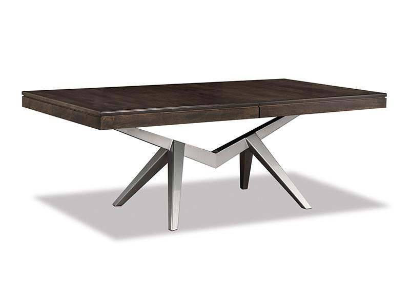 Laguna Maple Dining Table 42" x 84 with 2 x12" self storing leaves extends to 108"(1 in stock)