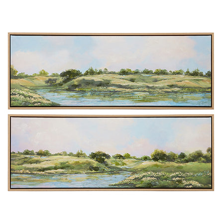 Textured Landscape Framed  2 styles (4 in stock)