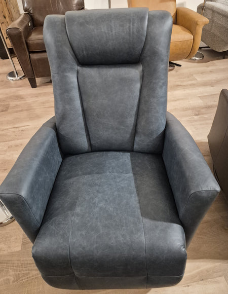 Larry Gliding Recliner with Power Headrest and Battery Pack Teal Leather (2 in stock)