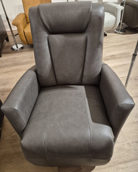 Larry Gliding Recliner with Power Headrest and Battery Pack Taupe Leather (2 in stock)