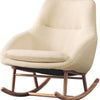 Las Vegas Rocker Club Chair Cream Fabric (1 in stock)
