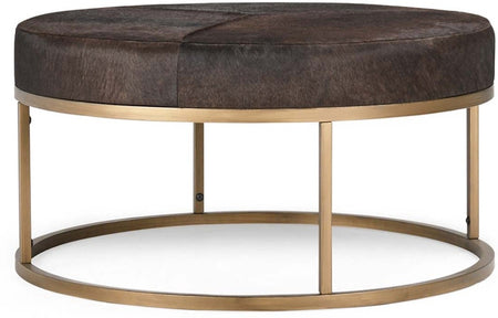 Laurie Coffee Table Hide and Metal 36" (1 in stock)