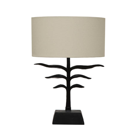 Black Leaf Design Table Lamp (2 in stock)