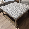 Levi Fabric and Wood Ottoman (1 in stock)