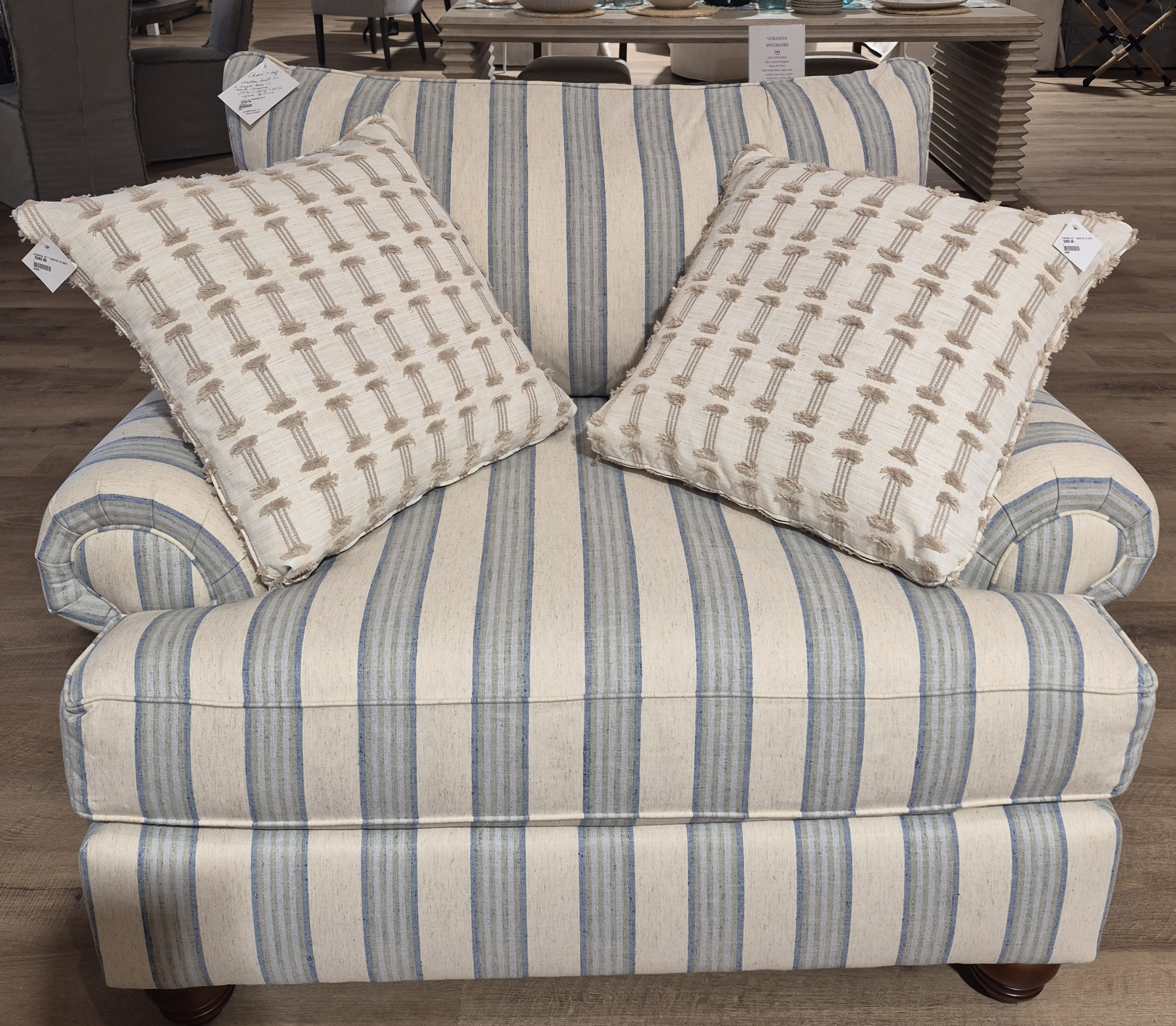 Linework Fabric Chair and a Half (1 in stock)