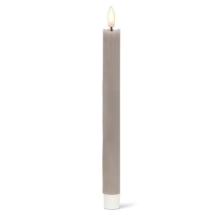 Nordic Luxlite LED Taper Candle Grey pack of 2  (qty of 4 packs in stock)